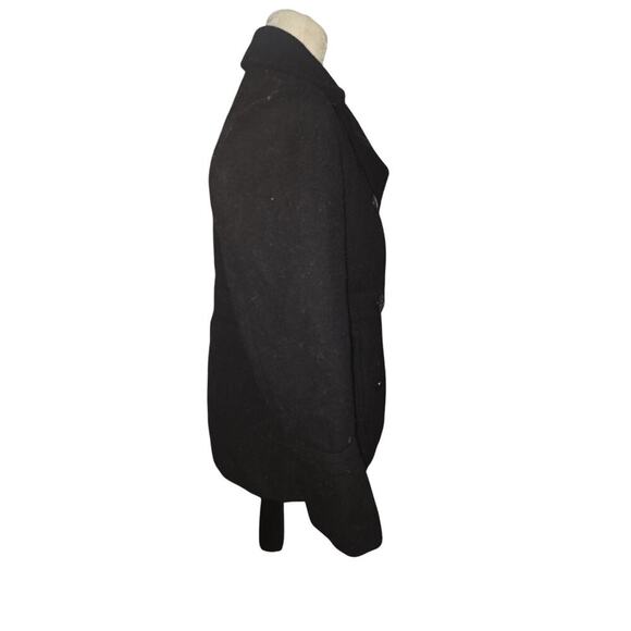 Steve Madden Black wool blend Peacoat Size Medium - Picture 3 of 6